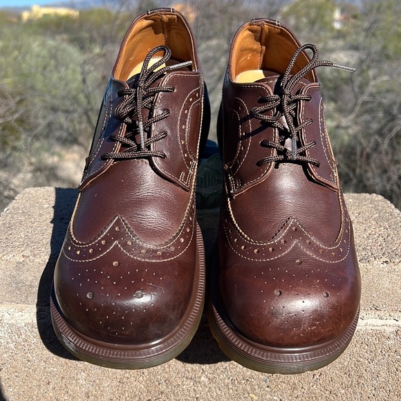 🏴󠁧󠁢󠁥󠁮󠁧󠁿 Dr. Martens MIE Brogue Wingtip Babydoll Platform Y2K Oxfords UK 8 - Picture 11 of 17